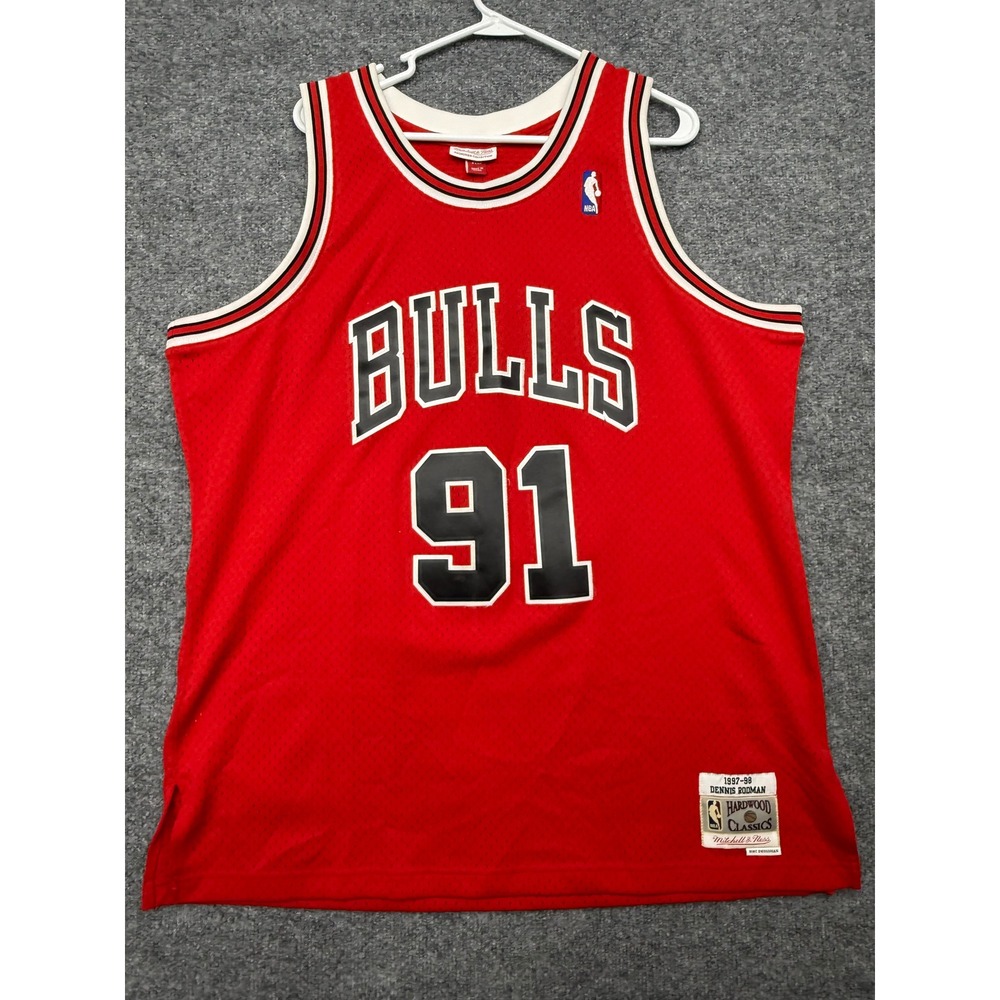 Mitchell & Ness Dennis Rodman Chicago Bulls 1997-98‎ Jersey Red XL SMJYGS18154